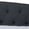 Baxton Studio Delora Dark Grey Upholstered Queen Size Daybed 158-9672 - alternate 6
